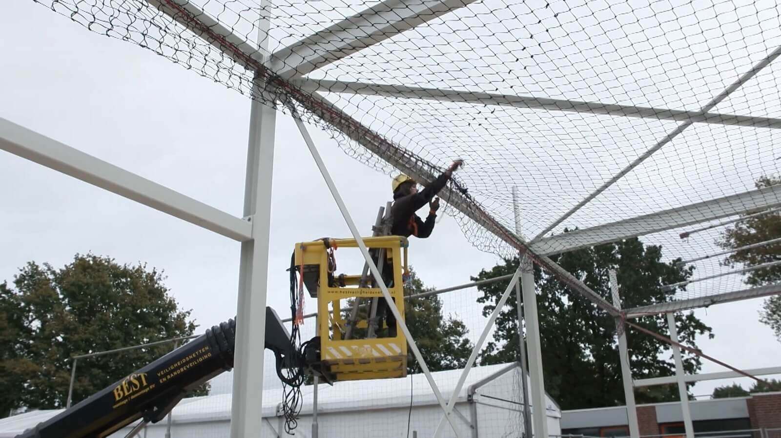 Veiligheidsnetten voor de bouw